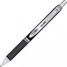 Pentel Energel Alloy Retractable Gel Pen - Medium Pen Point - 0.7 mm Pen Point Size - Refillable - Black Gel-based Ink - Black Metal Barrel - 1 Each
