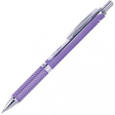 Pentel EnerGel Alloy Retractable Gel Pens - Medium Pen Point - 0.7 mm Pen Point Size - Refillable - Violet Gel-based Ink - Violet Metal Barrel - 1 Each