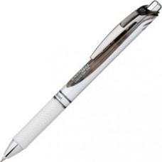 Pentel EnerGel Pearl Retractable Liquid Gel Pen - Medium Pen Point - 0.7 mm Pen Point Size - Refillable - Black Gel-based Ink - Pearl White Barrel - 1 Each