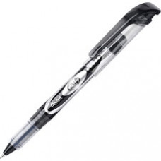 Pentel 24/7 Rollerball Pens - Medium Pen Point - 0.7 mm Pen Point Size - Black Water Based Ink - Black Barrel - 12 / Dozen