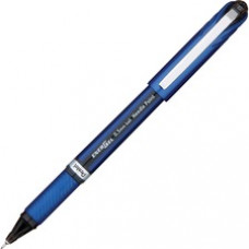 Pentel EnerGel NV Liquid Gel Pens - Fine Pen Point - 0.5 mm Pen Point Size - Needle Pen Point Style - Black Gel-based Ink - Blue Barrel - 12 / Box