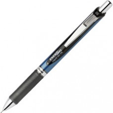 Pentel EnerGel RTX Liquid Gel Pen - Fine Pen Point - 0.5 mm Pen Point Size - Needle Pen Point Style - Refillable - Black Gel-based Ink - Blue Barrel - 1 Each