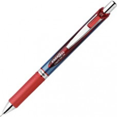 Pentel EnerGel RTX Liquid Gel Pen - Fine Pen Point - 0.5 mm Pen Point Size - Needle Pen Point Style - Refillable - Red Gel-based Ink - Blue Barrel - 1 Each