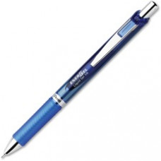 Pentel EnerGel RTX Liquid Gel Pens - Medium Pen Point - 0.7 mm Pen Point Size - Needle Pen Point Style - Refillable - Blue Gel-based Ink - Blue, Stainless Steel Barrel - Stainless Steel, Metal Tip - 1 Dozen