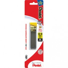 Pentel Super Hi-Polymer 0.9mm Lead Refill - 0.9 mmBold Point - HB - Black - 30 / Pack