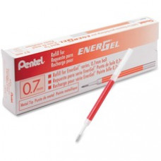 Pentel EnerGel Liquid Gel Pen Refills - 0.70 mm, Medium Point - Red Ink - Smudge Proof, Smooth Writing, Retractable - 12 / Box