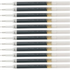 Pentel EnerGel Retractable .7mm Liquid Pen Refills - 0.70 mm, Medium Point - Black Ink - Smudge Proof, Smear Proof, Quick-drying Ink, Glob-free, Smooth Writing - 12 / Box