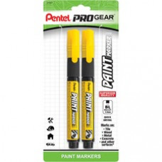Pentel Opaque Ink Paint Markers - Medium Marker Point - Bullet Marker Point Style - 2 / Pack