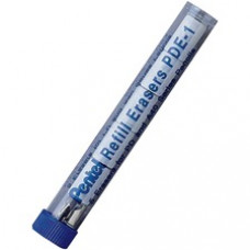 Pentel Quicker Clicker/Econo Sharp Eraser Refill - Lead Pencil Eraser - 5/Tube - White