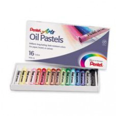 Pentel Arts Oil Pastels - Assorted - 16 / Set