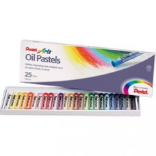 Pentel Arts Oil Pastels - Assorted - 25 / Set