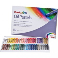 Pentel Arts Oil Pastels - 50 / Set