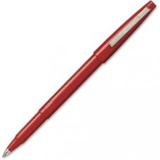 Pentel Rolling Writer Pens - Medium Pen Point - 0.8 mm Pen Point Size - Red - Red Plastic Barrel - 12 / Dozen