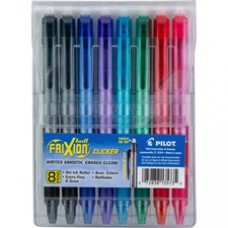FriXion Clicker Erasable Gel Pen - Extra Fine Pen Point - 0.5 mm Pen Point Size - Refillable - Retractable - Multi Gel-based Ink - 8 / Each
