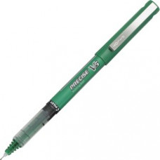 Pilot Precise V5 Extra-Fine Premium Capped Rolling Ball Pens - Fine Pen Point - 0.5 mm Pen Point Size - Green - Green Plastic Barrel - 12 / Dozen