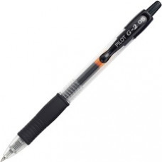 Pilot G2 Extra Fine Retractable Rollerball Pens - Extra Fine Pen Point - 0.5 mm Pen Point Size - Refillable - Black Gel-based Ink - Translucent Barrel - 12 / Dozen