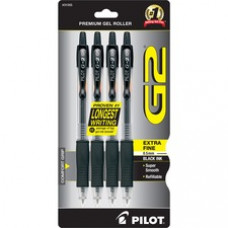 Pilot G2 Premium Gel Roller Pens - 0.5 mm Pen Point Size - Refillable - Black Gel-based Ink - 4 / Pack