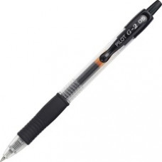 Pilot G2 Retractable XFine Gel Ink Rollerball Pens - Extra Fine Pen Point - 0.5 mm Pen Point Size - Refillable - Black Gel-based Ink - 1 Dozen