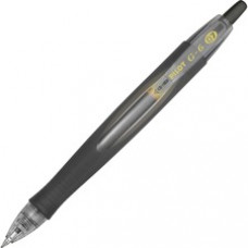 Pilot G6 Retractable Gel Pens - Fine Pen Point - 0.7 mm Pen Point Size - Refillable - Black Gel-based Ink - Black Rubber Barrel - 1 Each