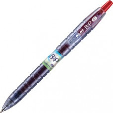 Pilot BeGreen B2P Fine Point Gel Pens - Fine Pen Point - 0.7 mm Pen Point Size - Refillable - Red Gel-based Ink - Plastic Barrel - 12 / Box