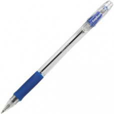 Pilot EasyTouch Ballpoint Pens - Fine Pen Point - 0.7 mm Pen Point Size - Refillable - Blue Oil Based Ink - Clear Barrel - 12 / Dozen