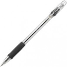 Pilot EasyTouch Ballpoint Pens - Medium Pen Point - 1 mm Pen Point Size - Refillable - Black Oil Based Ink - Clear Barrel - 12 / Dozen