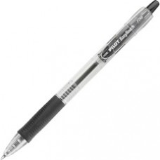 Pilot EasyTouch Retractable Ballpoint Pens - Fine Pen Point - 0.7 mm Pen Point Size - Refillable - Black - Clear Barrel - 12 / Dozen