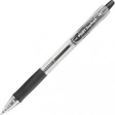 Pilot EasyTouch Retractable Ballpoint Pens - Medium Pen Point - 1 mm Pen Point Size - Refillable - Black - Clear Barrel - 12 / Dozen