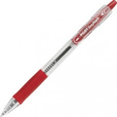 Pilot EasyTouch Retractable Ballpoint Pens - Medium Pen Point - 1 mm Pen Point Size - Refillable - Red - Clear Barrel - 12 / Dozen