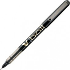 Pilot Vball Liquid Ink Pens - Fine Pen Point - 0.7 mm Pen Point Size - Black - Black Barrel - 12 / Dozen