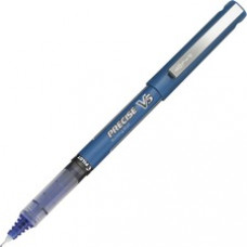 Pilot Precise V5 Extra-Fine Premium Capped Rolling Ball Pens - Extra Fine Pen Point - 0.5 mm Pen Point Size - Blue - Blue Plastic Barrel - 12 / Dozen