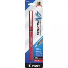Pilot Precise V7 Fine Premium Capped Rolling Ball Pens - Fine Pen Point - 0.7 mm Pen Point Size - Red - Red Barrel - 1 Each