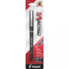 Pilot Precise V5 Extra-Fine Premium Capped Rolling Ball Pens - Extra Fine Pen Point - 0.5 mm Pen Point Size - Needle Pen Point Style - Black - Black Barrel - 1 / Pack