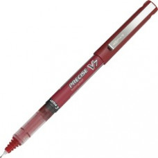 Pilot Precise V7 Fine Premium Capped Rolling Ball Pens - Fine Pen Point - 0.7 mm Pen Point Size - Red - Red Plastic Barrel - 12 / Dozen