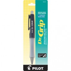 Pilot Dr. Grip Retractable Ballpoint Pens - Medium Pen Point - 1 mm Pen Point Size - Refillable - Blue - Blue Barrel - 1 Each
