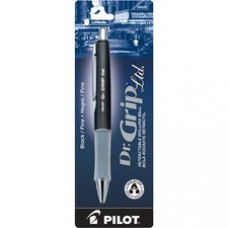 Pilot Dr. Grip Retractable Gel Rollerball Pens - Fine Pen Point - 0.7 mm Pen Point Size - Refillable - Black Gel-based Ink - Charcoal Gray Barrel - 1 Each