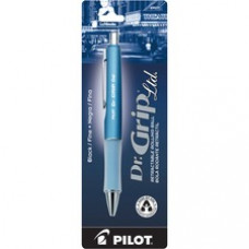 Pilot Dr. Grip Retractable Gel Rollerball Pens - Fine Pen Point - 0.7 mm Pen Point Size - Refillable - Black Gel-based Ink - Ice Blue Barrel - 1 Each