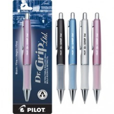Pilot Dr. Grip Retractable Gel Rollerball Pens - Fine Pen Point - 0.7 mm Pen Point Size - Refillable - Black Gel-based Ink - Assorted Barrel - 1 Each