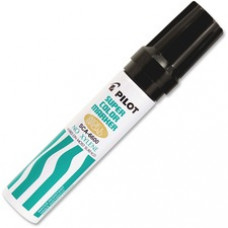 Pilot Super Color Jumbo Refillable Marker - Extra Broad Marker Point - Chisel Marker Point Style - Refillable - Black - 1 Each