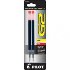 Pilot G2 Premium Gel Ink Pen Refills - 0.70 mm, Fine Point - Red Ink - Smear Proof - 2 / Pack
