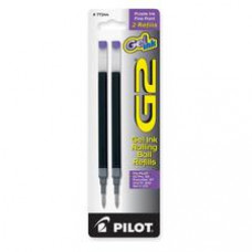 Pilot G2 Premium Gel Ink Pen Refills - 0.70 mm, Fine Point - Purple Ink - Smear Proof - 2 / Pack