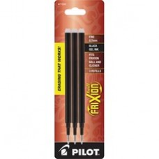 Pilot FriXion Gel Ink Pen Refills - 0.70 mm, Fine Point - Black Ink - Erasable - 3 / Pack