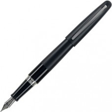 Pilot Metropolitan Collection Medium Nib Fountain Pen - Medium Pen Point - Refillable - Black - Black Brass Barrel - 1 Each
