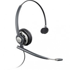 Plantronics EncorePro HW710 Wired Mono Headset - Mono - Quick Disconnect - Wired - Over-the-head - Monaural - Circumaural - Noise Cancelling Microphone - Noise Canceling - Black