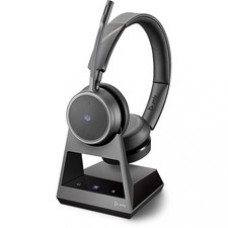 Plantronics Voyager 4200 UC Series Bluetooth Headset - Stereo - Wireless - Bluetooth - 98.4 ft - 32 Ohm - 20 Hz - 20 kHz - Over-the-head - Binaural - Supra-aural - Uni-directional, MEMS Technology Microphone