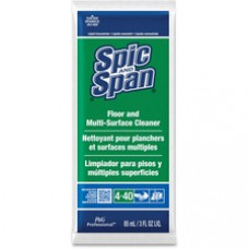 Spic and Span Floor Cleaner - Concentrate Liquid - 3 fl oz - 45 / Carton - Green, Translucent