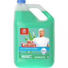 Mr. Clean Multipurpose Cleaner with febreze - Liquid - 1 gal (128 fl oz) - Meadows & Rain ScentBottle - 4 / Carton - Green