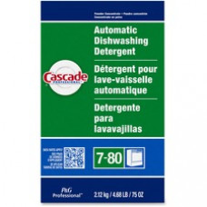 Cascade Dishwashing Detergent - 75 oz (4.69 lb) - Fresh Scent - 7 / Carton - White