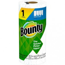 Bounty Select-A-Size Paper Towels - 2 Ply - 74 Sheets/Roll - White - Paper - Perforated, Absorbent, Durable, Strong, Easy to Clean, Quilted - For Kitchen - 24 / Carton