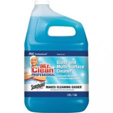 Mr. Clean Glass and Multi-Surface Cleaner with Scotchgard - Liquid - 128 fl oz (4 quart) - 1 Each - Blue